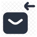 Mail Arrow Left  Icon
