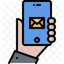 Hand Phone Email Icon