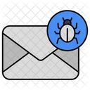 Bug De Email Virus De Email Email De Malware Ícone