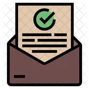 E Mail Di Conferma E Mail Di Conferma Approvazione Aziendale Icon