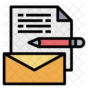 Mail Datei Stift Symbol