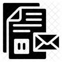 Nachrichtendokument Maildokument Newsletter Symbol