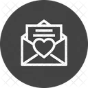 Correio Email Coracao Ícone