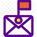 Mail Flag Target Mail Aim Mail Icon