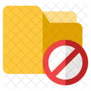 Folder Block Denial Icon
