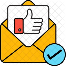 E-Mail genehmigt  Symbol