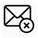 Mail Delete Remove Icon