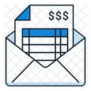 Mail Invoice Emailed Bill Invoice Email Icon