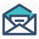 Mail Letter Text Icon