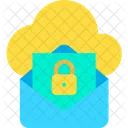 Mail Lock Cloud Mail Lock Cloud Hosting Icon