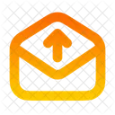 Mail Open Arrow Up Arrow Up Icon