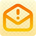 Mail Open Exclamation Icon