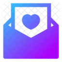 Mail Open Love Icon