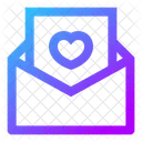 Mail Open Love Icon