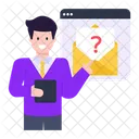 Ask Mail Question Mail Query Icon