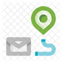 Mail Route  Icon