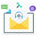 Mail Support Communication Service Letter Service Icon