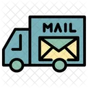 Mail Truck Transport Car Icon
