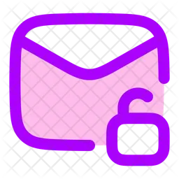 Mail Unlock  Icon