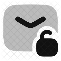 Mail Unlock  Icon