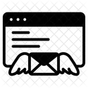Mail Wings Flying Mail Send Mail Icon