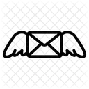 Mail Wings Flying Mail Send Mail Icon
