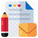 Mail Writing Email Correspondence Icon