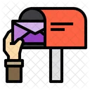 Hand Mail Mailbox Icon