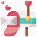 Mailbox Valentines Day Love Letter Icon