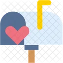 Mailbox Letterbox Valentine Day Icon