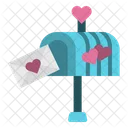 Mailbox Letter Heart Icon