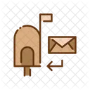 Mailbox And Envelope Mail Box Mailbox Icon