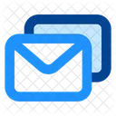 Double Email Envelope Icon