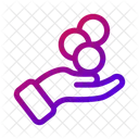 Main Piece De Monnaie Paiement Icon