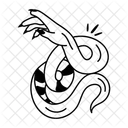 Main De Serpent Animal Effrayant Icon