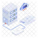 Mainframe Cloud Hosting Computing Icon