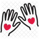 Coeur Mains Amour Icône