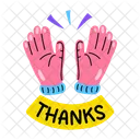 Mains Geste De Remerciement Gratitude Icône