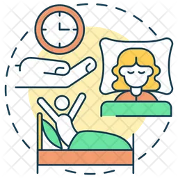 Maintain Bedtime And Waking Time  Icon