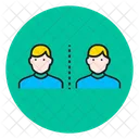 Maintain Distance Covid 19 Distance Icon