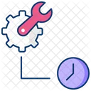 Maintaining Pace Maintenance Time Time Management Icon