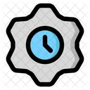 Maintenance Service Clock Icon