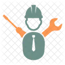 Maintenance Construction Worker Icon