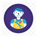 Maintenance Technical Guy Worker Icon
