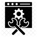 Configuration De Page Web Reparation Web Maintenance Web Icône