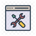 Page Web Maintenance Navigateur Icône
