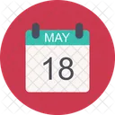 Maio Calendario Data Icon