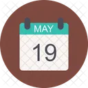 Maio Calendario Data Icon