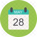 Maio Calendario Data Icon