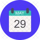 Maio Calendario Data Icon